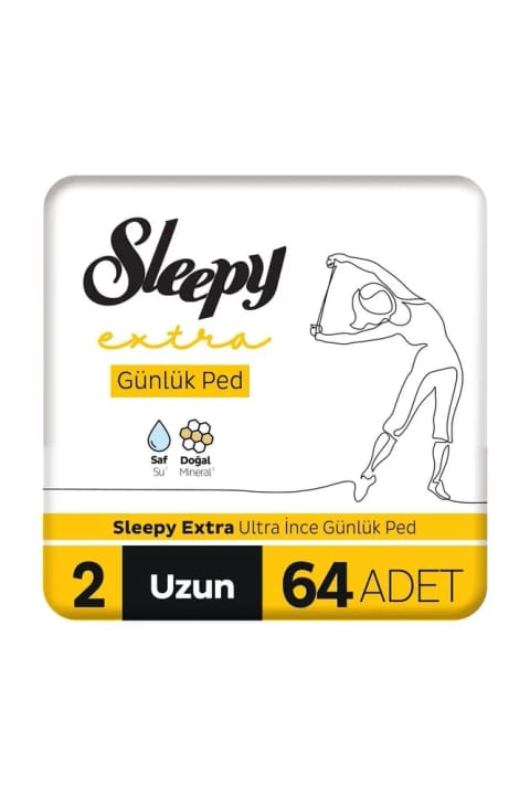 Sleepy Extra فوقنازک روزانه بلند ۶۴ عدد
