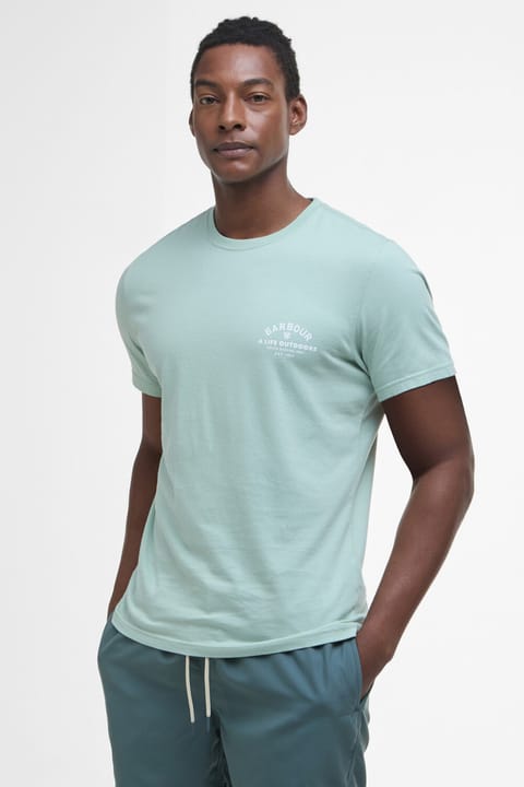 تیشرت Barbour Cranmer لوگو GN12 رنگ Pale Apple