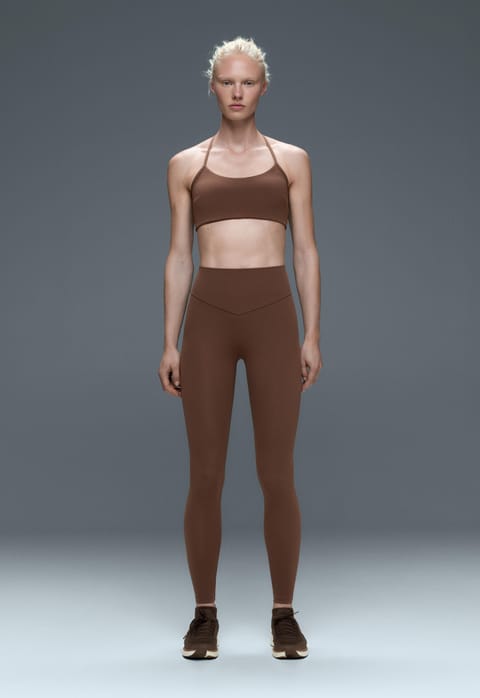 ست ورزشی Brown Comfortlux high rise total look