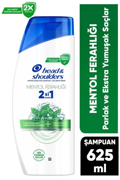 شامپو دوکاره Head & Shoulders با طراوت نعنایی ۶۲۵ میلی‌لیتر