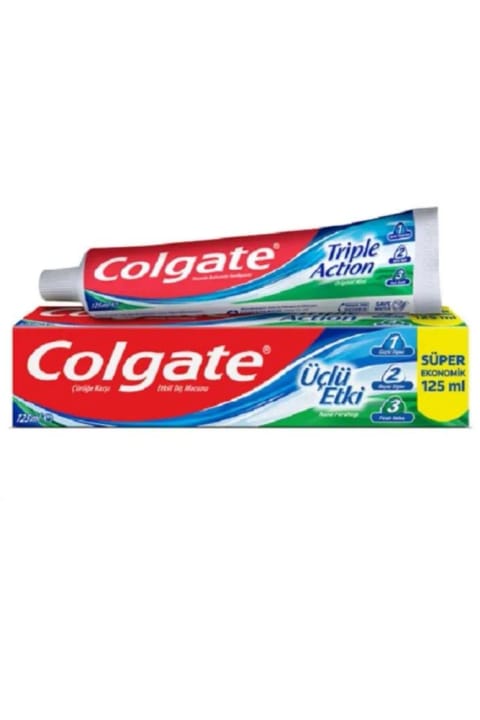 خمیردندان Colgate سهاثره ۱۲۵ میلیلیتری سفیدکننده حاوی فلوراید مراقبت و بهداشت دهان...