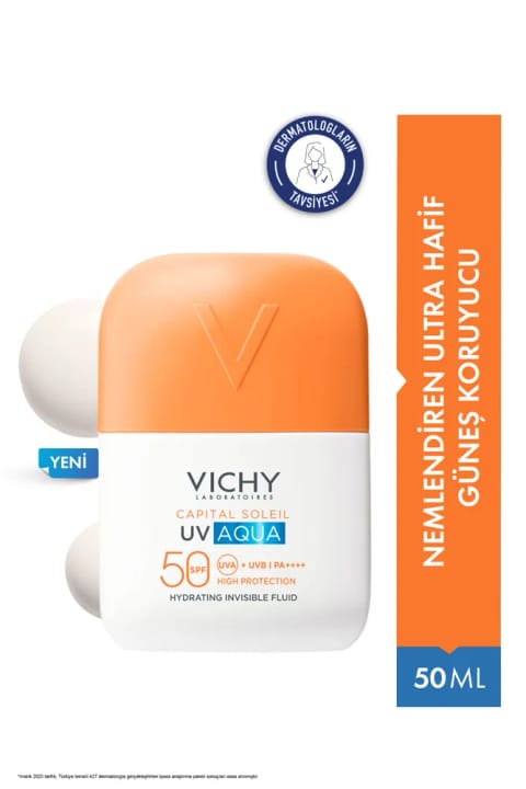 ویشی Capital Soleil UVAQUA 24 ساعت مرطوبکننده فوق سبک SPF50 ضدآفتاب صورت