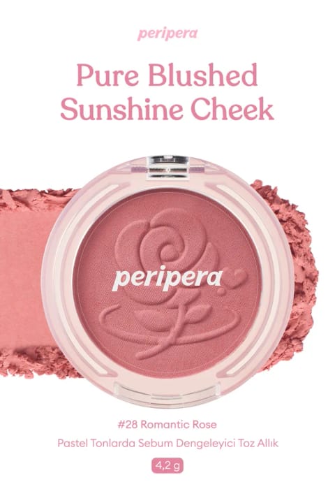 PERIPERA نرم و مرطوب بلش Pure Blushed Sunshine Cheek (#28 Roman...
