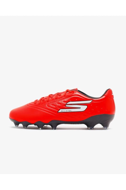 SKECHERS GOLD FG کفش فوتبال چمن طبیعی مردانه قرمز/مشکی 252015 RDBK