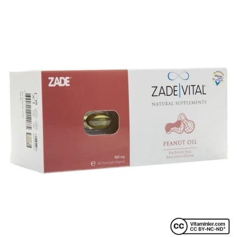 Zade Vital روغن بادام زمینی 800 میلیگرم 60 کپسول