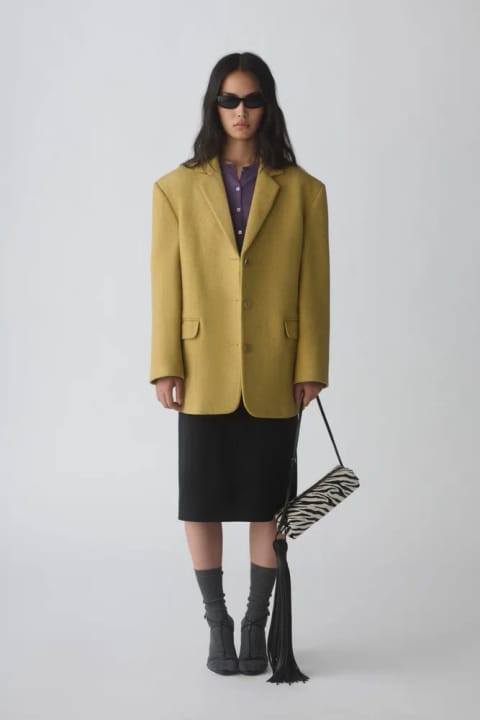 بلیزر کشه Blazer زرد Gina