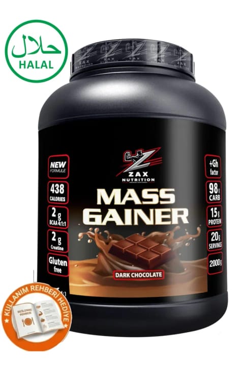 zax nutrition MASS GAINER 2000 گرم با طعم شکلات