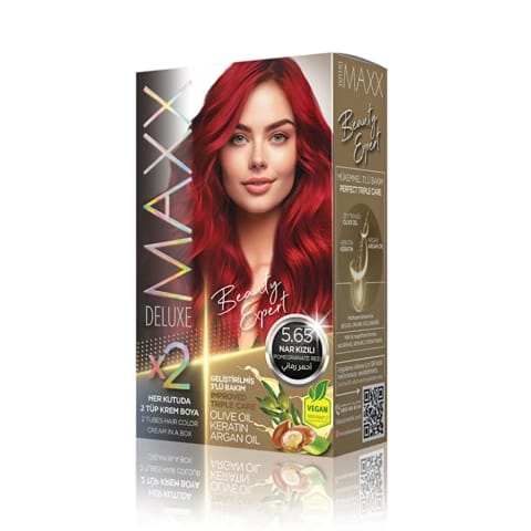 رنگ مو Maxx Deluxe 5.65 قرمز اناری