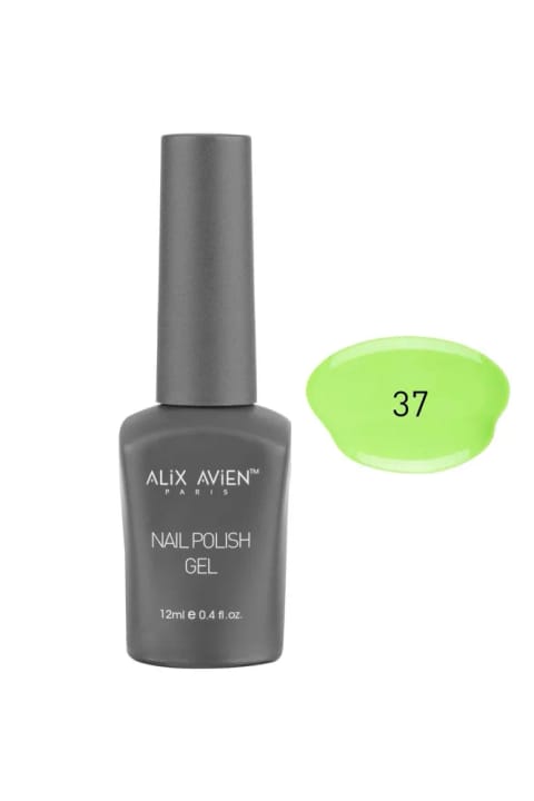 Alix Avien UV دائمی ژل پولیش سبز پاستلی 37 - 12 میلی‌لیتر