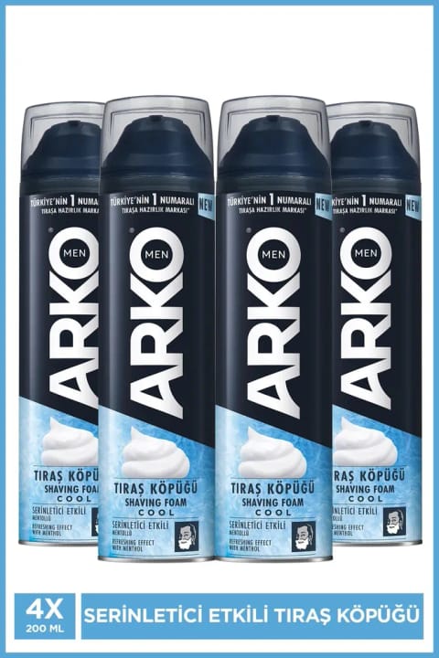 فوم اصلاح خنککننده مردانه Arko Men Cool 4x200ml
