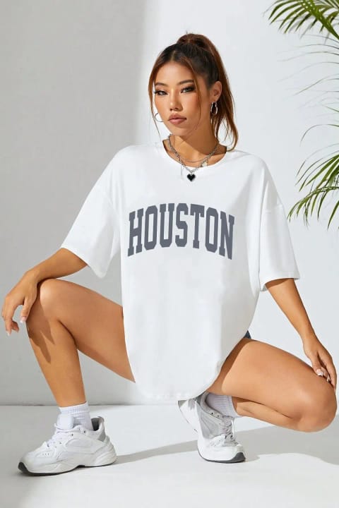 تی‌شرت طرح‌دار Houston یونیسکس uyguntarz