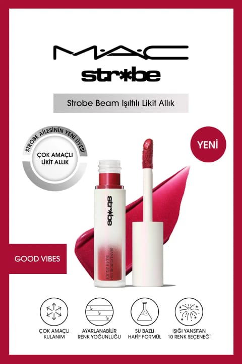 مایع چندکاره درخشان M.A.C Strobe Beam - Good Vibes ۴.۳ میلیلیتر