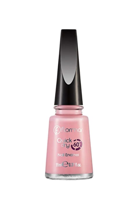 لاک ناخن فلورمار - Quick Dry Nail Enamel QD02 صورتی ملایم