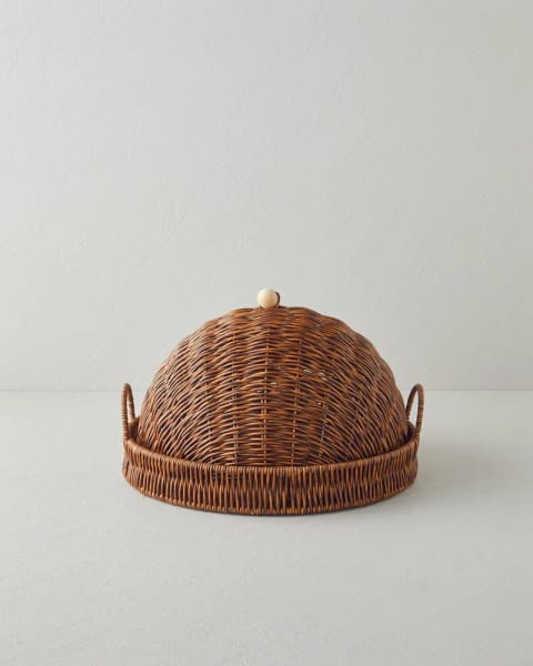 سروینگ بامبو Boho 33x33x18 سانتی‌متر قهوه‌ای