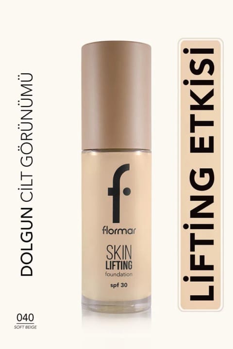 فونداسیون لیفتینگ پوست فلورمار با SPF30 (زیرتن گرم) - شماره 04