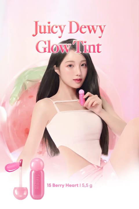 dasique تینت براق با رطوبترسانی و رنگ ملایم Juicy Dewy Glo... — 15 Berry Heart