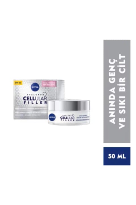 NIVEA Hyaluronik ve Folik Asitli Sıkılaştırıcı Kırışıklık Karşıtı SPF30 Gündüz Kremi