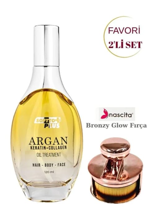 nascita براش گرد فونداسیون Bronzy Glow NASBRUSH0247 و Softto Plus Arga...