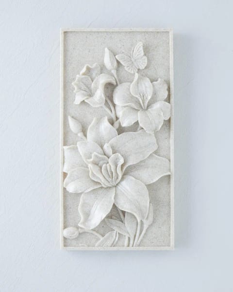 اکسسوری دیواری Flowers ۱۷,۵×۵×۳۴,۵ سانتی‌متر بژ