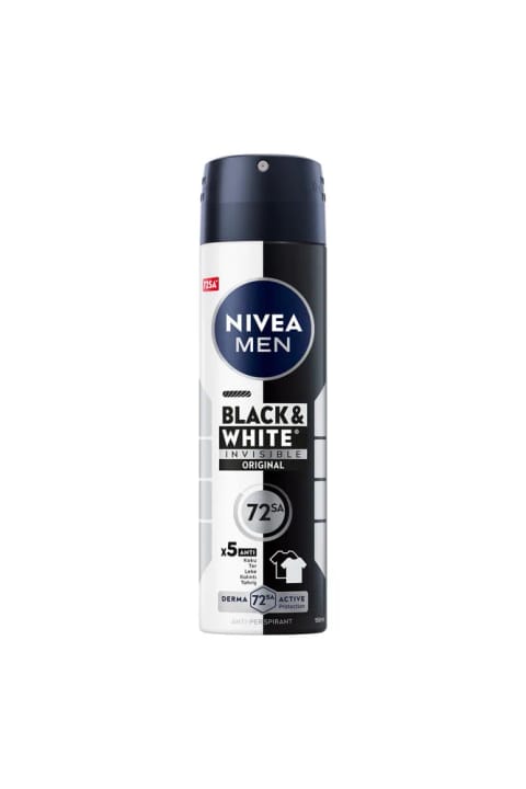 NIVEA دئودورانت نامرئی مشکی و سفید ۱۵۰ میلیلیتر