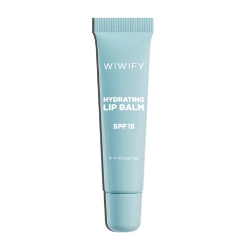 Lip Balm 15 ml با SPF 15 و محافظ UV، با پایانی شفاف و براق، مرطوب‌کننده