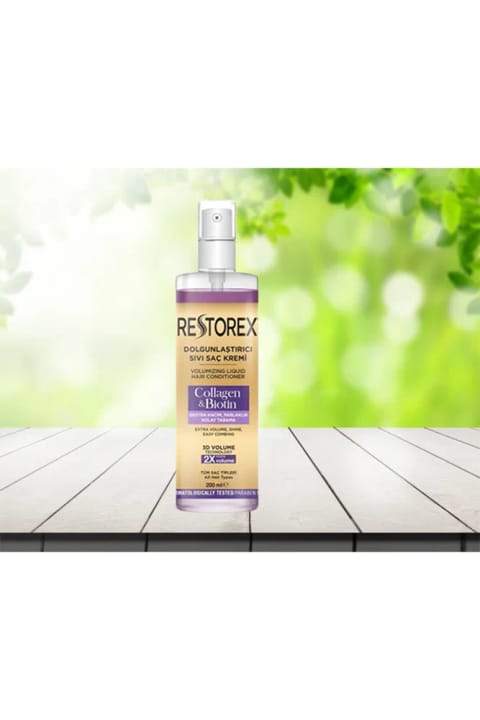 Restorex حجمدهنده مایع نرمکننده مو کلاژن و بیوتین ۲۰۰ میلیلیتر
