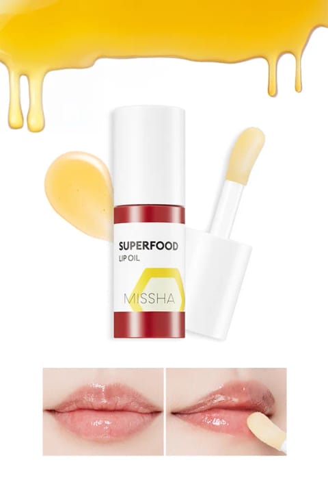 Missha Super Food مرطوبکننده و تغذیهکننده روغن لب با عصاره عسل