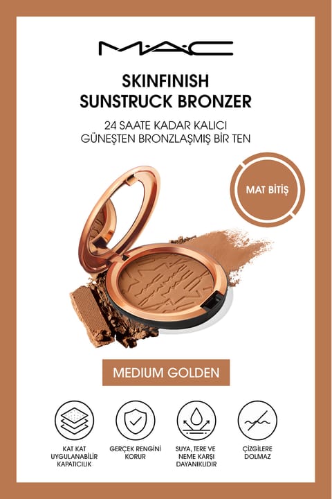 M.A.C برنزر Skinfinish Sunstruck مدل Matte Medium Golden