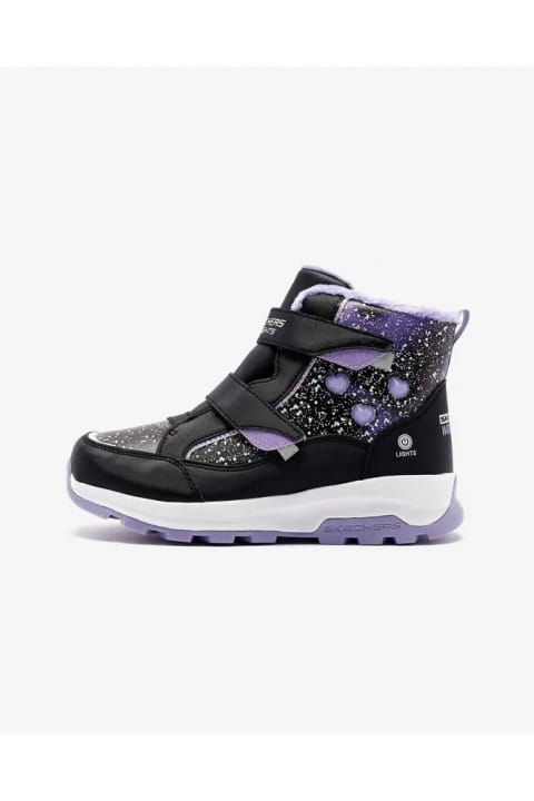 SKECHERS Storm Blazer بوت دخترانه بزرگ چراغ‌دار مشکی 303439l Bklv