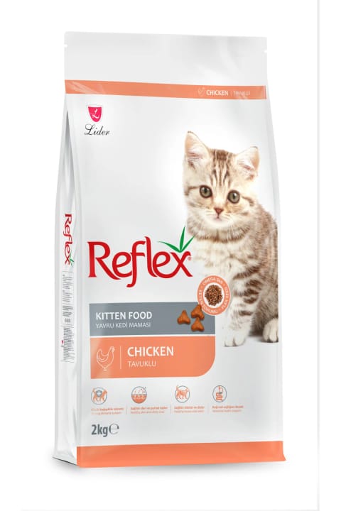 غذای بچه گربه Reflex با مرغ و برنج ۲ کیلوگرمی
