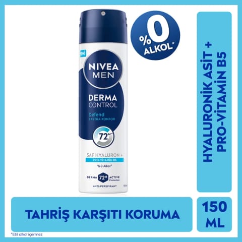 Nivea Men اسپری ضدتعریق درما کنترل دیفند ۱۵۰ میلی‌لیتر