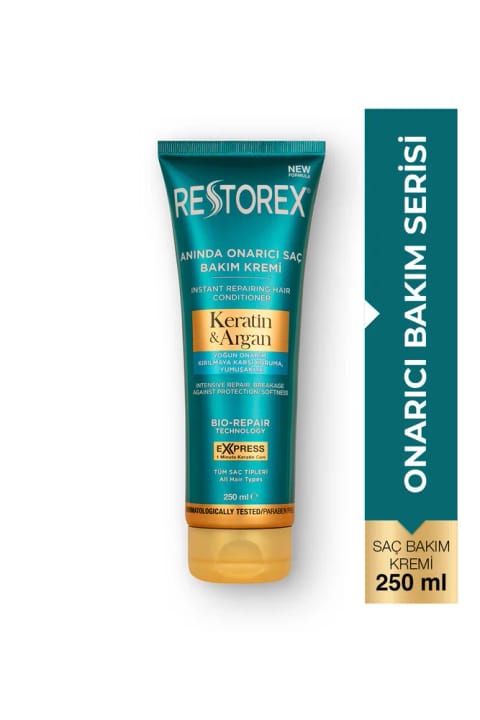 کرم مراقبت از مو Restorex با Keratin و Argan، ۲۵۰ میلیلیتر – ترمیم فوری