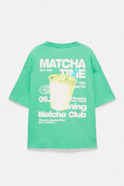تیشرت طرح Matcha Club استد