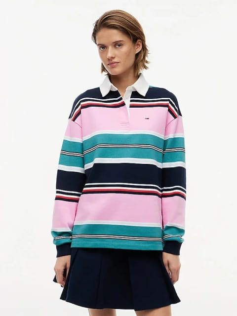 سویشرت راه‌راه زنانه Tommy Jeans TJW Relax