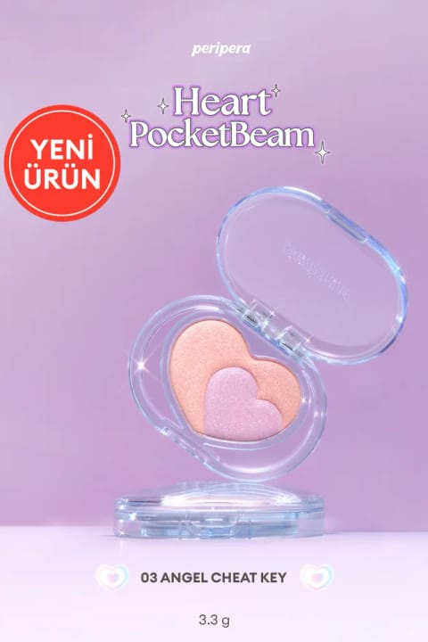 هایلایتر دو رنگ طرح قلب PERIPERA