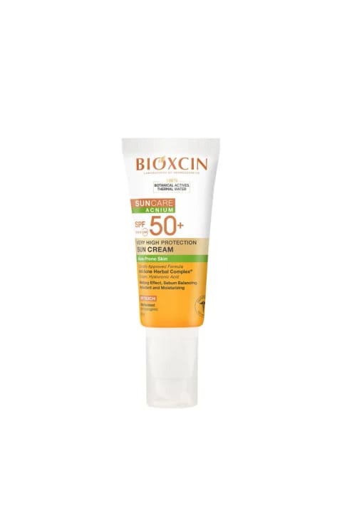 Bioxcin ضد آفتاب مخصوص پوست مستعد آکنه SPF 50+ حجم ۵۰ میلیلیتر