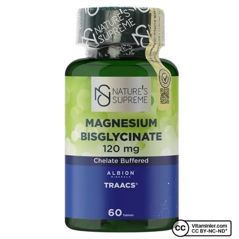 Nature's Supreme Magnesium Bisglycinate 120mg 60 Tablet
