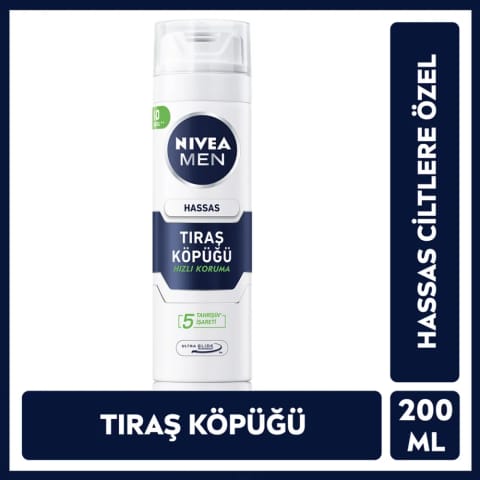 NIVEA For Men فوم اصلاح حساس ۲۰۰ میلی‌لیتر