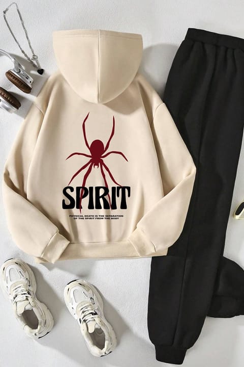 ست سویشرت و شلوار بچگانه uyguntarz مدل Spirit چاپی
