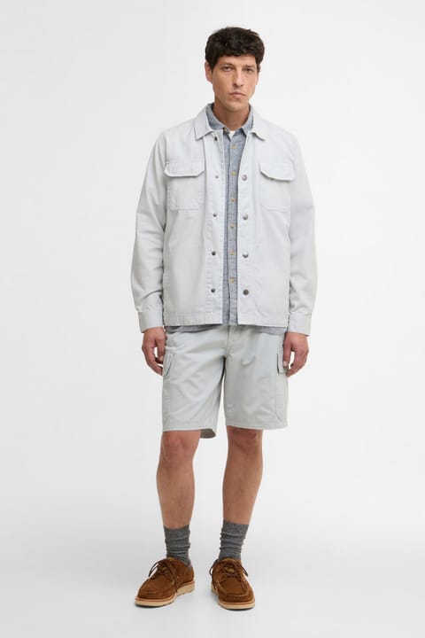 شورت کارگو ریلکس Barbour Draftmen BU21 Blue Haze