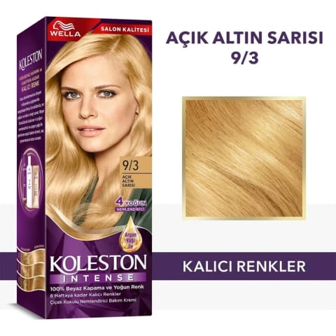 Wella Koleston Intense موی 9/3 بلوند طلایی روشن