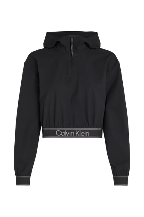 سویشرت هودی نیم‌زیپ Calvin Klein زنانه / دخترانه با لوگوی برند و ظاهر شیک...