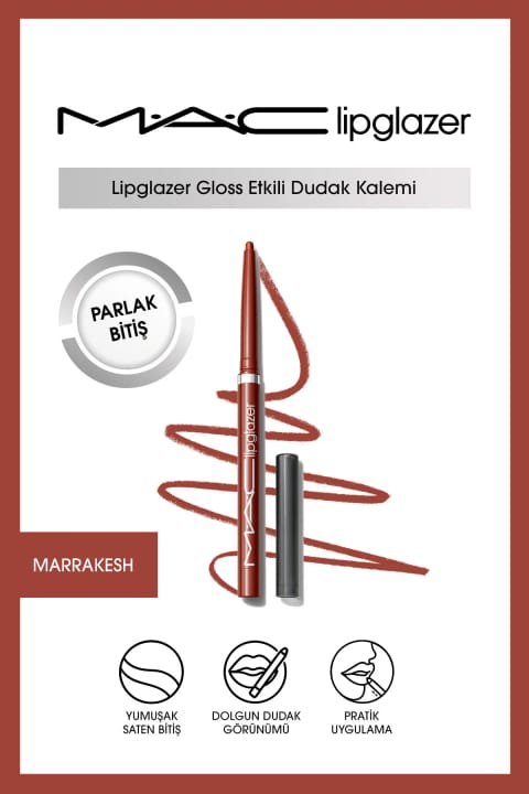 مداد لب M.A.C Lipglazer Gloss Etkili - رنگ Marrakesh