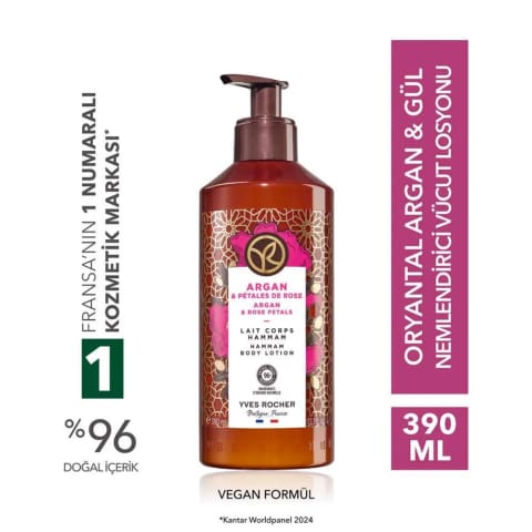 لوسیون بدن مرطوب‌کننده و مغذی Argan Rose