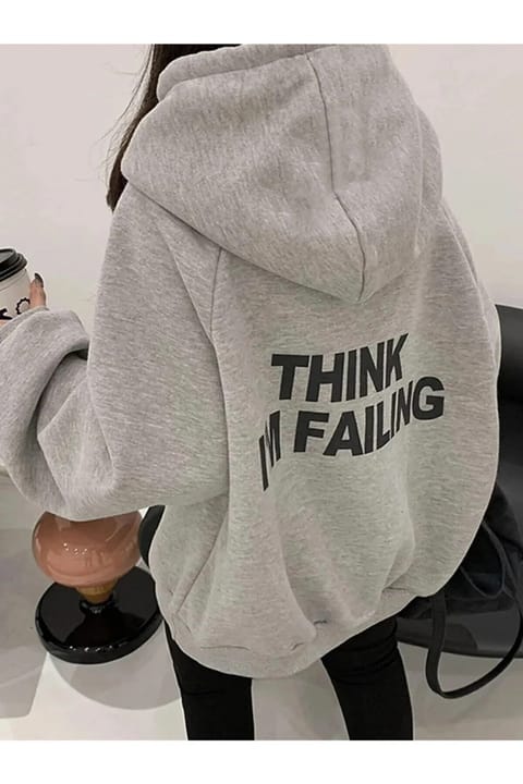 سویشرت یونیسکس uyguntarz طرح Think I'm Failing