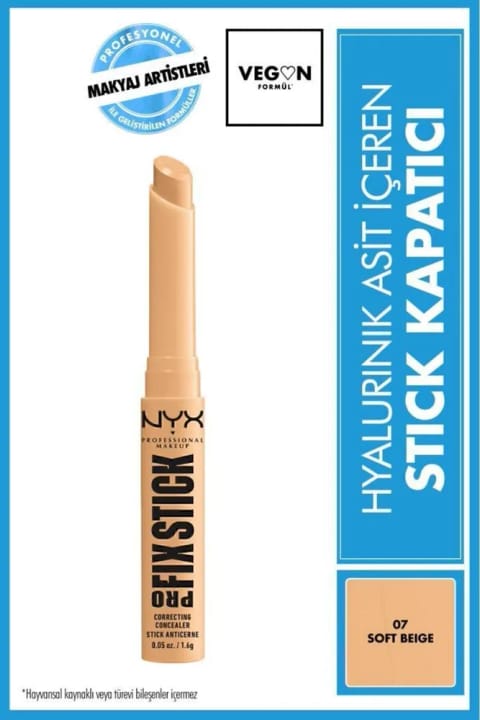 کاپوتِریج استیک NYX Professional Makeup Pro Fix - 07 Soft Beige