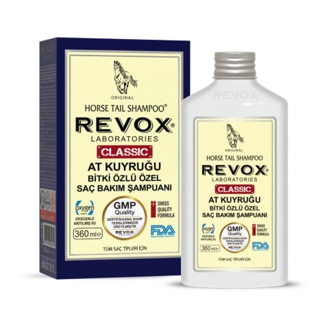 شامپو مراقبت ویژه موی گیاهی دم‌اسبی Revox 360 میلی‌لیتر