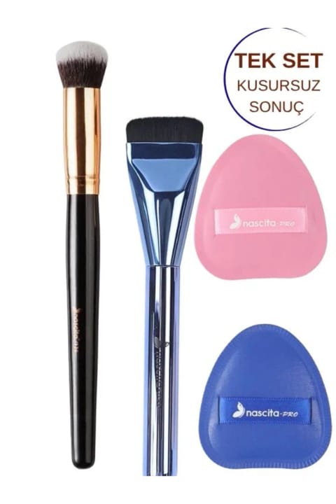 nascita براش حرفه‌ای کانسیلر با سری بیضی NASBRUSH0136 و کانتور صورت