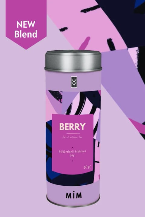 Mim Tea Berry Tea - چای هیبیسکوس با توت سیاه ۵۰ گرم