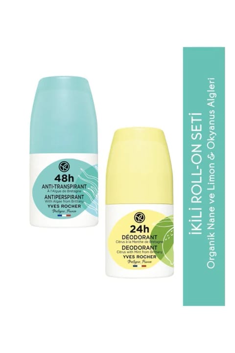 Yves Rocher ست دو عددی دئودورانت رولی Fresh 48 ساعت و 24 ساعت